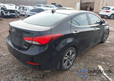 2016 Hyundai Elantra Limited z USA, uszkodzony, nr VIN KMHDH4AE6GU626548
